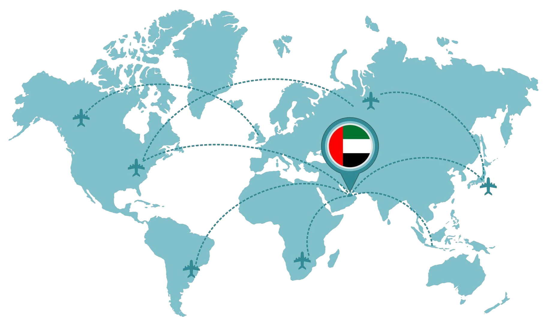 Global Map Illustration